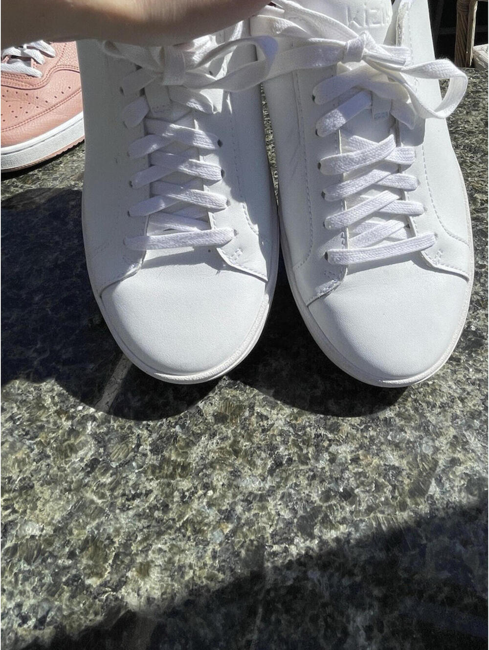 Kizik Vegas Sneakers Unisex Mens 7.5 Womens 9 White Leather Lace Up - Picture 4 of 9